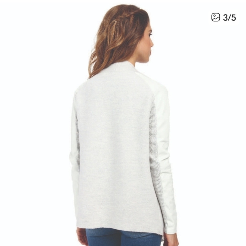 Ted Baker Hazie Boiled Wool Wrap Leather Trim - Picture 2 of 16